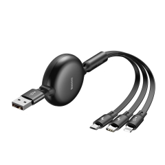 Baseus 3 in 1 Adjustable Cable 3.5A 1.2M