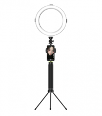 Dimmable Circular RGB Live Show Tiktok Youtube Makeup Folded Tripod Equipment